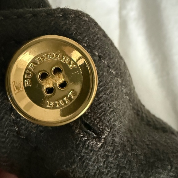 Authentic Burberry Brit Rushfield Rushmore Rushworth Wool Trench Coat, Size 10 - Picture 8 of 16